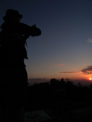 ナガルコットの夕日